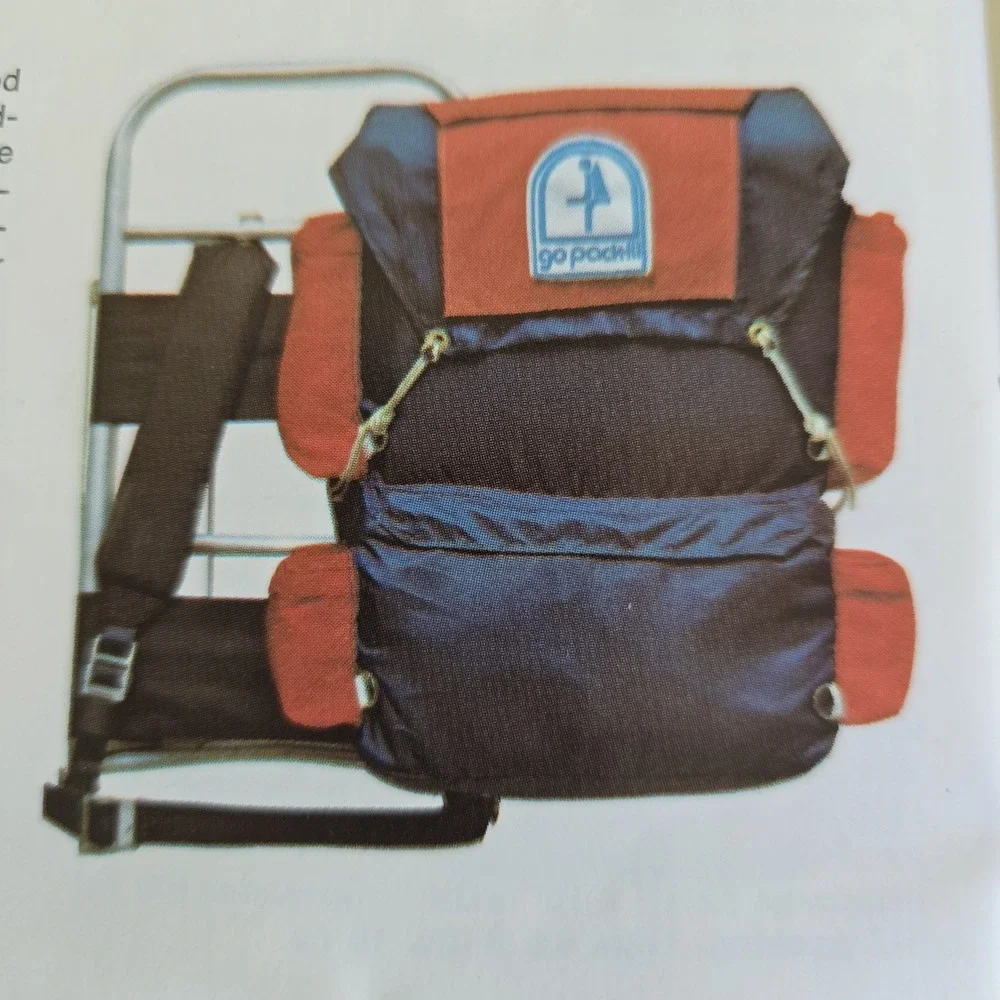 Vintage Sears Go Pack III Backpack Nylon External Aluminum Frame Japan Box Prop